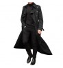 2021 European And American Men's Long Trench Coat Fashion Casual Jacket Men's Trench Coat