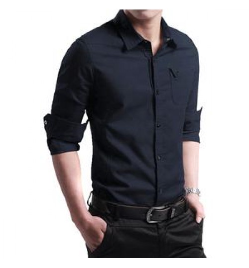 New Fashion Autumn Long Sleeve Plus Size Men's Shirts Business Clothes Shirts For Men