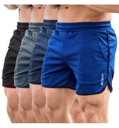 Men Running Shorts Bodybuilding Muscle Training Sportswear Exercise Gym Shorts