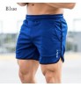 Men Running Shorts Bodybuilding Muscle Training Sportswear Exercise Gym Shorts