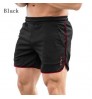 Men Running Shorts Bodybuilding Muscle Training Sportswear Exercise Gym Shorts