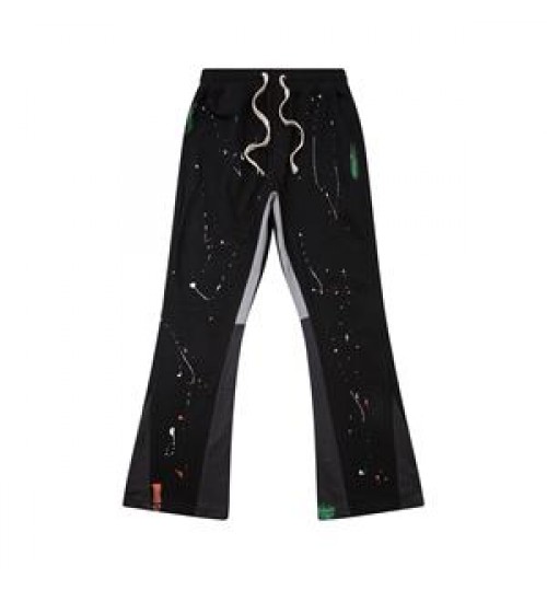 Custom Logo New Flared Pants Vintage Men's Casual Flared Drawstring Splash Pants
