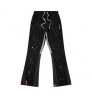 Custom Logo New Flared Pants Vintage Men's Casual Flared Drawstring Splash Pants