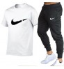 2022 Summer Pure Cotton T-shirt Trouser Suit Men's Sportswear Boys Pants & Trousers