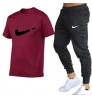 2022 Summer Pure Cotton T-shirt Trouser Suit Men's Sportswear Boys Pants & Trousers