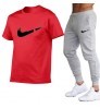 2022 Summer Pure Cotton T-shirt Trouser Suit Men's Sportswear Boys Pants & Trousers
