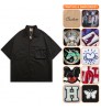 Men's Summer High Quality Shirts Cotton Mens Double Pocket Half Sleeve Outdoor Work Camp Collar Shirt