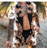 Summer beach shirt for men loose shirt Hawaiian men's shirts print suit