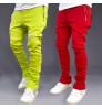 Custom Made Logo Men's Pants Solid Color Casual Jogger Pants Running Track Pants For Man Fall