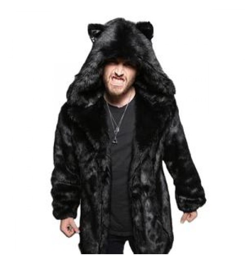 Factory Outlet Men's Faux Fur Coats Fur Coats Men's Luxury Men's Winter Coats