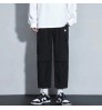 2022 Spring Summer Fashion High Waist Streetwear Boys Straight Trousers Men Casual Loose Pants Men Cargo Pants Plus Size M-5XL
