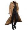 2022 Mens Clothing Long Trenchcoat Fashion Casual Jacket Men's Trench Coat Men