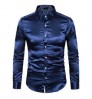 Wholesale Luxury Design High Quality Men's Shirts Fashion Reflective Long Sleeve Tops