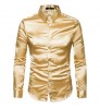 Wholesale Luxury Design High Quality Men's Shirts Fashion Reflective Long Sleeve Tops