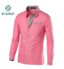 Enerup Wholesale New Design Camisa Masculina Long Sleeve Men's Korean Slim Formal Casual Male Dress Shirt
