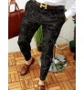 Custom men's pencil pants Fashion mens dress printed pants men's casual pants