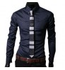 Custom luxury men's shirt Business Style Slim Soft Comfort Slim Fit Styles Long Sleeve Casual Dress Shirt For Men