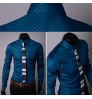 Custom luxury men's shirt Business Style Slim Soft Comfort Slim Fit Styles Long Sleeve Casual Dress Shirt For Men