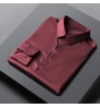 Business shirt solid color non-iron anti-wrinkle slim breathable stretch men's shirt