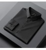 Business shirt solid color non-iron anti-wrinkle slim breathable stretch men's shirt
