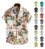 Fast Delivery 2022 Summer Resort Spring Summer Shirts Men's Printed Beach Shirt Hawaiian Short Sleeve Mens Hawaiian Shirt