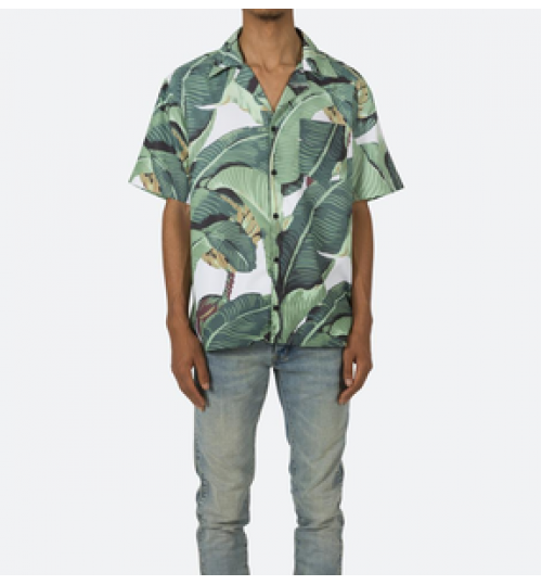 wholesale cotton Hawaiian shirts custom printing short sleeves casual Mens summer shirts