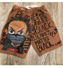 Active Athletic Cartoon Sublimated Pants Elastic Waist Shorts men's shorts