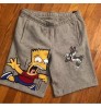 Active Athletic Cartoon Sublimated Pants Elastic Waist Shorts men's shorts