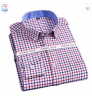 Wholesale 100% Cotton Custom Logo Heavy Print Long Sleeve Formal Casual Flannel Plaid Man Shirts Work Winter Men Shirts Cotton