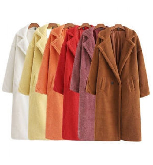 Women's Coat Women's Autumn And Winter New Net Red Wind Lamb Wool Coat Women's Middle Long Coat Cotton Coat