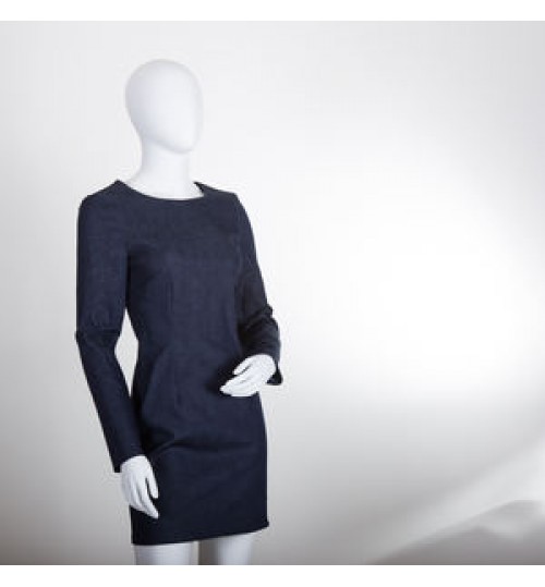 High quality made in Italy mini dress denim