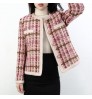 Coat Women Coats Best Sale Custom New French Pink Famous Lady Small Fragrant Wind Coat Female Women Wool Coats