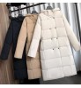 Coat Women Custom Fashion Cheap Slim Fit Waterproof S-XXXL Warm Long Coat Hooded Puffer Winter Down Jacket Women