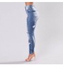 Womens Jeans IELGY Support OEM Hot Sale Ebay Amazon Hot Style Plus Size Ripped Pencil Pants Womens Jeans High Waist