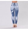 Womens Jeans IELGY Support OEM Hot Sale Ebay Amazon Hot Style Plus Size Ripped Pencil Pants Womens Jeans High Waist