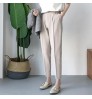 Women's Casual Harem Pants Spring Fashion Loose Ankle-length Trousers Office Lady Suit Pants