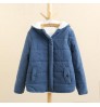 2022 winter thickened Korean hooded cotton padded coat women's long sleeved coat jacket