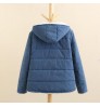2022 winter thickened Korean hooded cotton padded coat women's long sleeved coat jacket