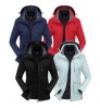 Wholesale 3 in 1 Design Outdoor Sportswear Hooded Jackets Women's Waterproof Winter Polar Fleece Jacket