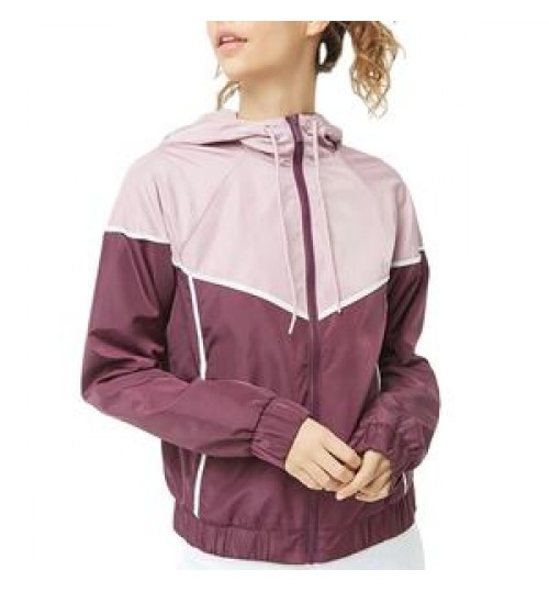 Women Jackets Jackets Wholesales New Style Women Colorblock Front Zip Windbreaker Sports Running Jackets
