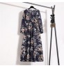 Spring Women Maxi Dresses Casual Full Sleeve Floral Printed O-neck Woman Bohe Beach Party Long Dress Mujer Vestidos Dropshipping