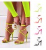 New design candy color flip flops high heels for women fashion trendy ladies heeled sandals hot selling women high heel shoes
