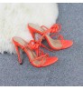 New design candy color flip flops high heels for women fashion trendy ladies heeled sandals hot selling women high heel shoes