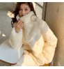 Wholesale Fashion Warm Winter Rabbit Fur Coat Real Rabbit Women's Fur Jacket