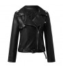 new arrival 2022 fashion plus size short women biker faux leather jackets for ladies