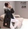 White Winter Fur Jacket Women Long Wool Coat Women's Parkas Bubble Womens Parka Hood Gray