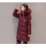 White Winter Fur Jacket Women Long Wool Coat Women's Parkas Bubble Womens Parka Hood Gray