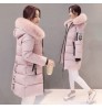 White Winter Fur Jacket Women Long Wool Coat Women's Parkas Bubble Womens Parka Hood Gray