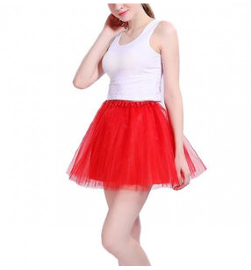Factory Wholesale Summer Women Vintage Tulle Skirt Adult Fancy Ballet Dancewear Party Ball Gown Mini Tutu Skirt For Women