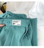 Wholesale 2021 Summer New Style Trousers High Waist Loose Straight Leg Pants Ice Silk Thin Section Slim Casual Women Pants